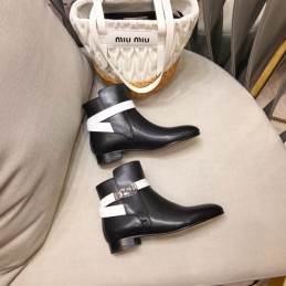 Replica Hermes Black Cuff Ankle Boot