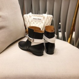 Replica Hermes Black Cuff Ankle Boot