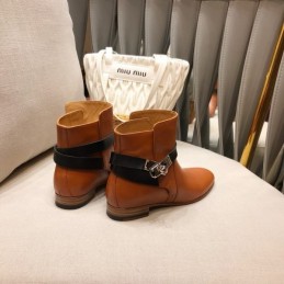 Replica Hermes Brown Cuff Ankle Boot