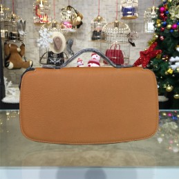 Replica Hermes Tan H Leather Wallet