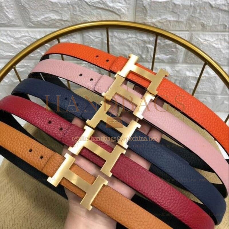 Replica Hermes Multicolor Leather H Buckle Belt Collection