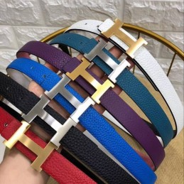 Replica Hermes Multicolor Leather H Buckle Belt Collection