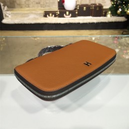 Replica Hermes Tan H Leather Wallet