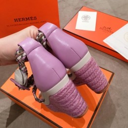 Replica Hermes Beige Multicolor Strap Sandal