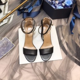 Replica Hermes Black Ankle Strap Sandal