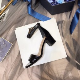 Replica Hermes Black Wrap Strap Sandal