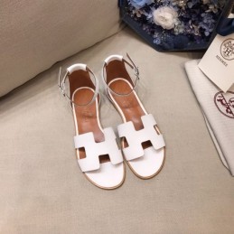 Replica Hermes Brown White H Sandal