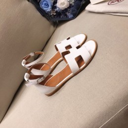 Replica Hermes Brown White H Sandal