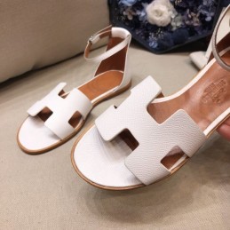Replica Hermes Brown White H Sandal