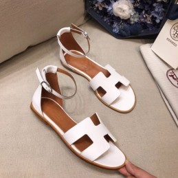 Replica Hermes Brown White H Sandal