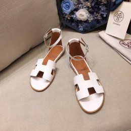 Replica Hermes Brown White H Sandal