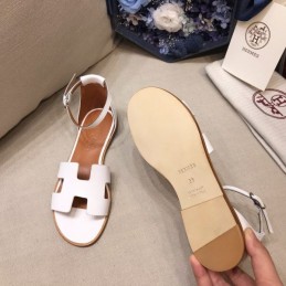 Replica Hermes Brown White H Sandal