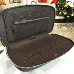 Replica Hermes Navy Blue H Leather Wallet
