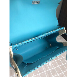 Replica Hermes Turquoise Wicker Kelly Picnic 35 Bag