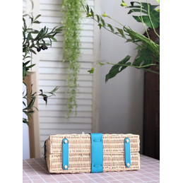 Replica Hermes Turquoise Wicker Kelly Picnic 35 Bag