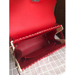 Replica Hermes Red Wicker Kelly Picnic 35 Bag