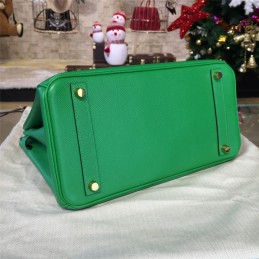 Replica Hermes Green Birkin 35 Bag Silver Chain