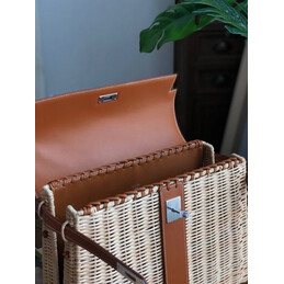Replica Hermes Brown Wicker Kelly Picnic 35 Bag
