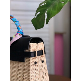Replica Hermes Black Wicker Kelly Picnic 35 Bag