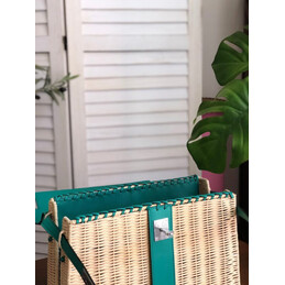 Replica Hermes Green Wicker Kelly Picnic 35 Bag