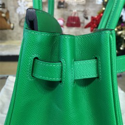 Replica Hermes Green Birkin 35 Bag Silver Chain