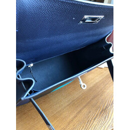 Replica Hermes Navy Blue Colorblock Kelly 28 Bag
