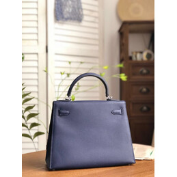 Replica Hermes Navy Blue Colorblock Kelly 28 Bag