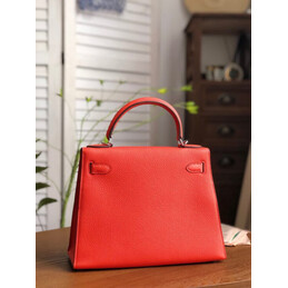 Replica Hermes Red Yellow Colorblock Kelly 28 Bag