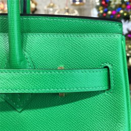 Replica Hermes Green Birkin 35 Bag Silver Chain