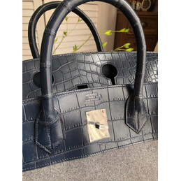 Replica Hermes Gray Black Birkin 40 Bag