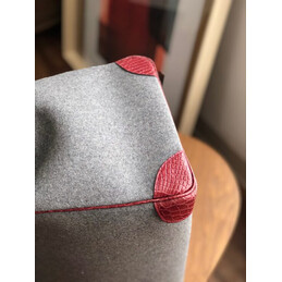 Replica Hermes Burgundy Gray Birkin 40 Bag