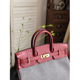 Replica Hermes Burgundy Gray Birkin 40 Bag