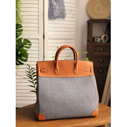 Replica Hermes Brown Gray Birkin 40 Bag