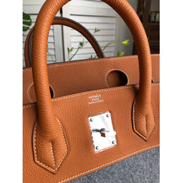 Replica Hermes Brown Gray Birkin 40 Bag