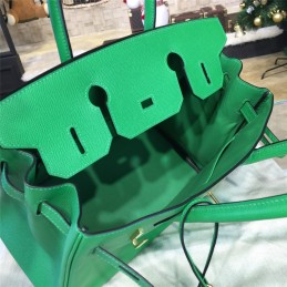 Replica Hermes Green Birkin 35 Bag Silver Chain