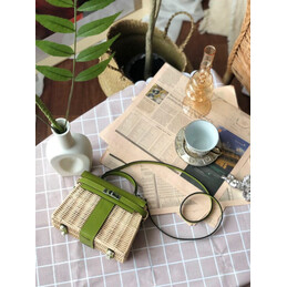 Replica Hermes Green Wicker Kelly Picnic 20 Bag