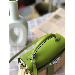 Replica Hermes Green Wicker Kelly Picnic 20 Bag