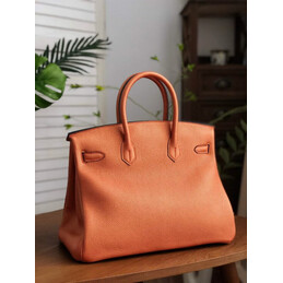 Replica Hermes Tan Yellow Stripe Birkin 35 Bag