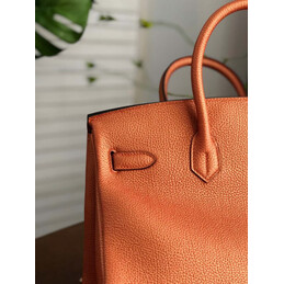 Replica Hermes Tan Yellow Stripe Birkin 35 Bag