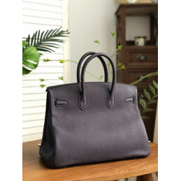 Replica Hermes Black Green White Stripe Birkin 35 Palladium Hardware Bag