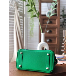 Replica Hermes Green Birkin 25 Palladium Hardware Bag