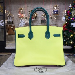 Replica Hermes Pink Colorblock Birkin 35 Bag
