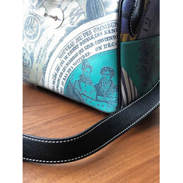 Replica Hermes Gray Green Print Lindy 26 Bag