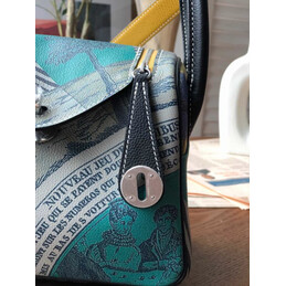 Replica Hermes Gray Green Print Lindy 26 Bag