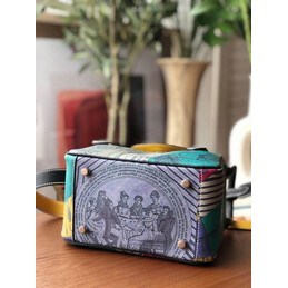 Replica Hermes Gray Green Print Lindy 26 Bag
