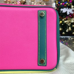 Replica Hermes Pink Colorblock Birkin 35 Bag