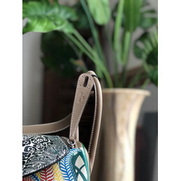 Replica Hermes Green Multicolor Print Lindy 26 Bag