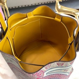 Replica Hermes Beige Pink Print Licol 17 Bag