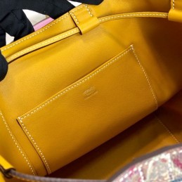 Replica Hermes Beige Pink Print Licol 17 Bag
