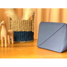 Replica Hermes Blue Yellow Strap Print Licol 17 Bag